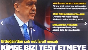 Başkan Erdoğan: Her olumsuzluğa karşı hazırız! Bize saldırmak kimsenin aklına gelemeyecek. 