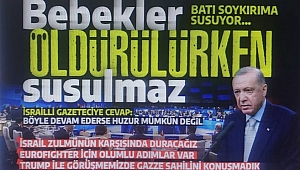 Başkan Erdoğan Lahey'den dünyaya net mesaj: Bebekler ölürken susulmaz. 