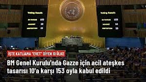BM Genel Kurulu'nda, 'Gazze'de acil ateşkes' tasarısı kabul edildi 