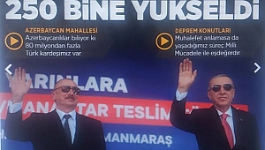 Kahramanmaraş'ta deprem konutlarını teslim töreni! Başkan Erdoğan ve Aliyev'den kardeşlik vurgusu N
