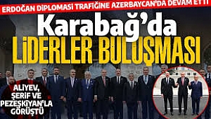 Başkan Erdoğan Azerbaycan'da Pezeşkiyan, Şahbaz Şerif ve İlham Aliyev ile görüştü 