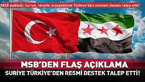MSB açıkladı: Suriye, terörle mücadelede Türkiye'den resmen destek talep etti! 