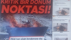 PKK'nın silahları yakması dünya basınında! Bölgesel dengeleri değiştirecek tarihi adım 