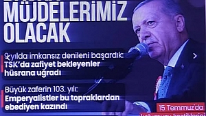 Başkan Erdoğan'dan 15 Temmuz vurgusu: 40 yıllık planı milletimizle darmadağın ettik 