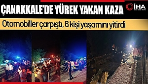 Çanakkale'de katliam gibi kaza! 6 kişi olay yerinde hayatını kaybetti  