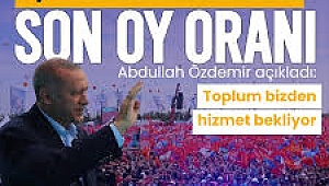 İşte AK Parti'nin son oy oranı! AK Parti İstanbul İl Başkanı Abdullah Özdemir açıkladı 