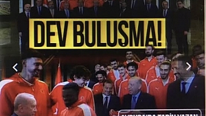 Başkan Erdoğan 12 Dev Adam ile Filenin Sultanları'nı kabul etti! İşte kare kare o anlar... 